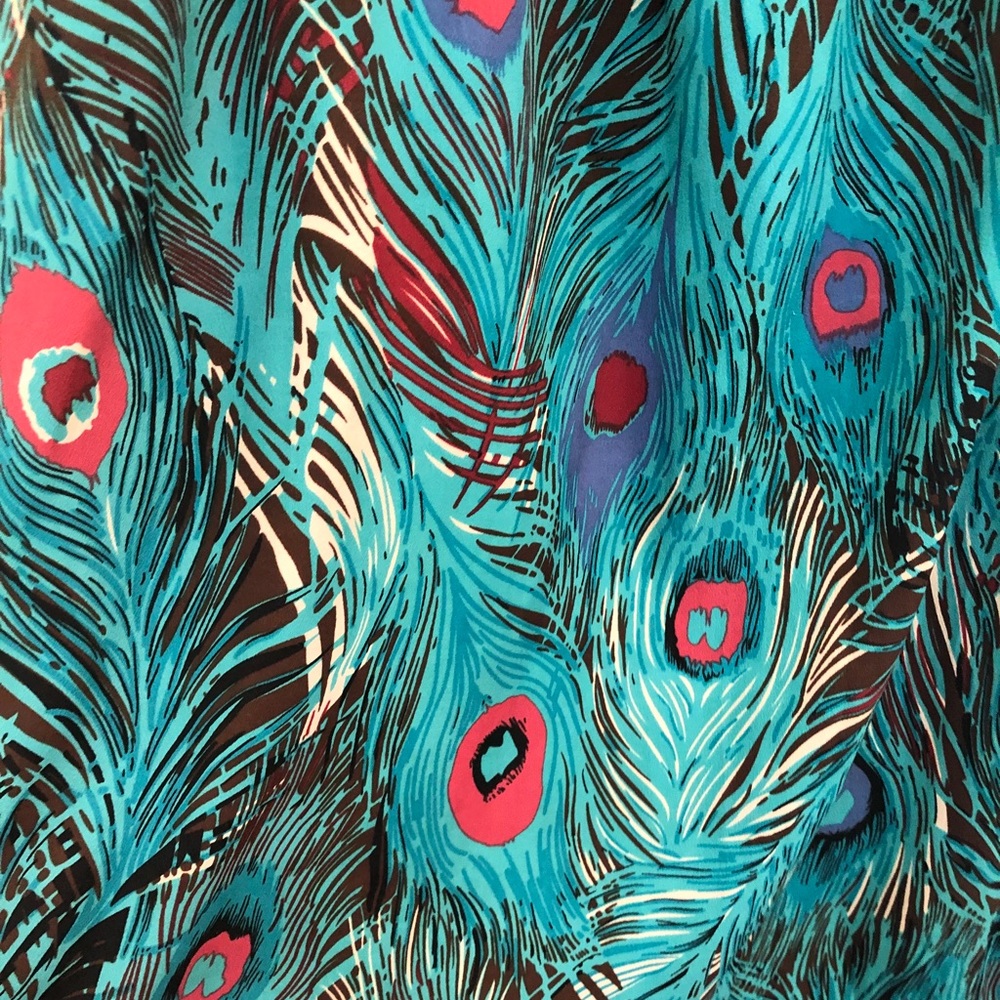 Peacock Pattern Halter Maxi Dress